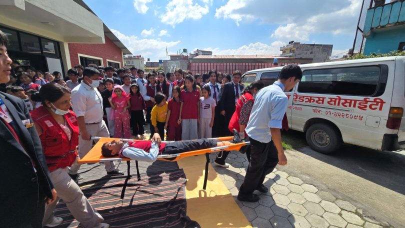 नामि कलेजद्धारा विपद् पूर्वतयारी तथा सुरक्षा अभ्यास संचालन